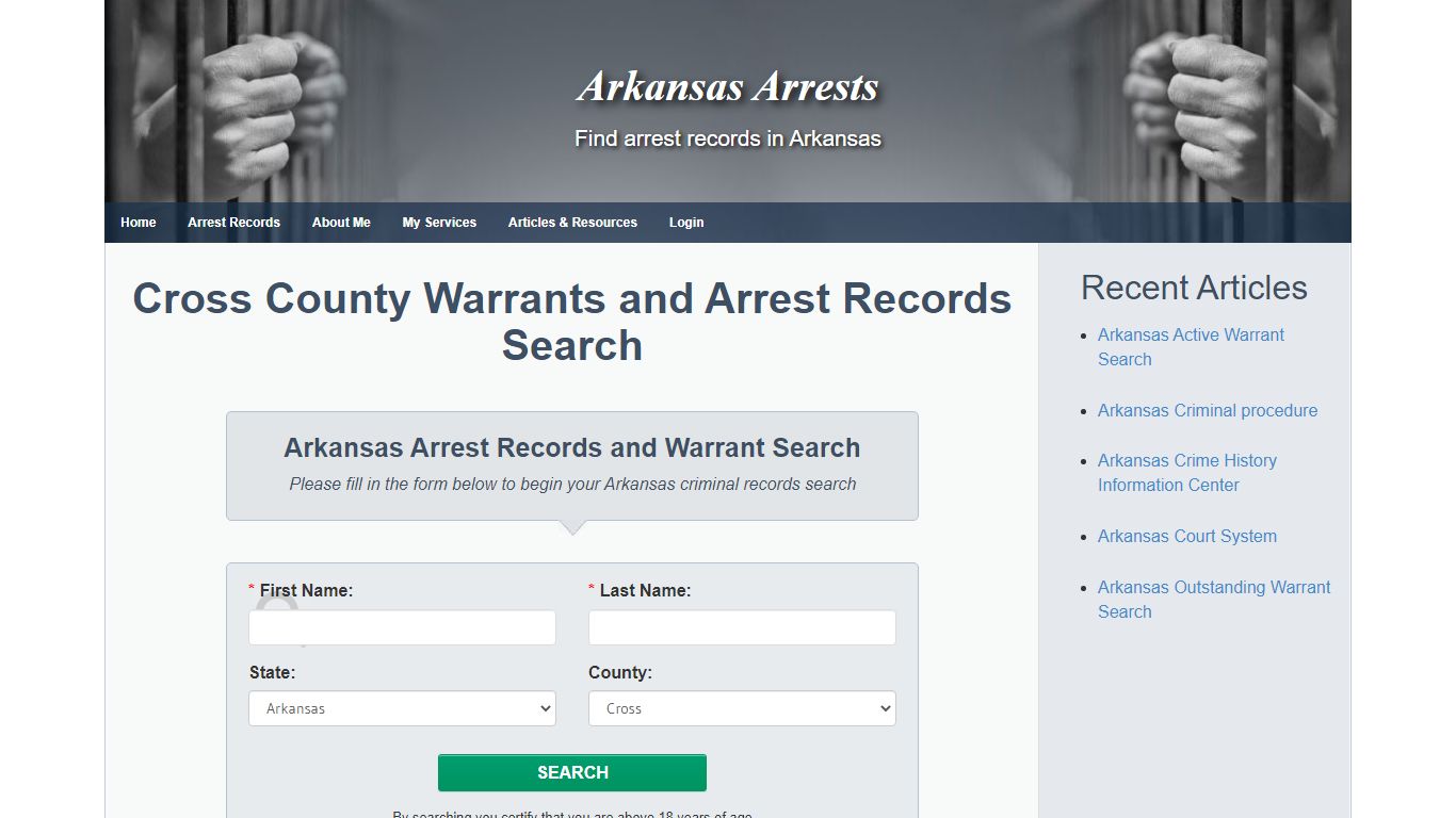 Cross County Warrants and Arrest Records Search - Arkansas ...